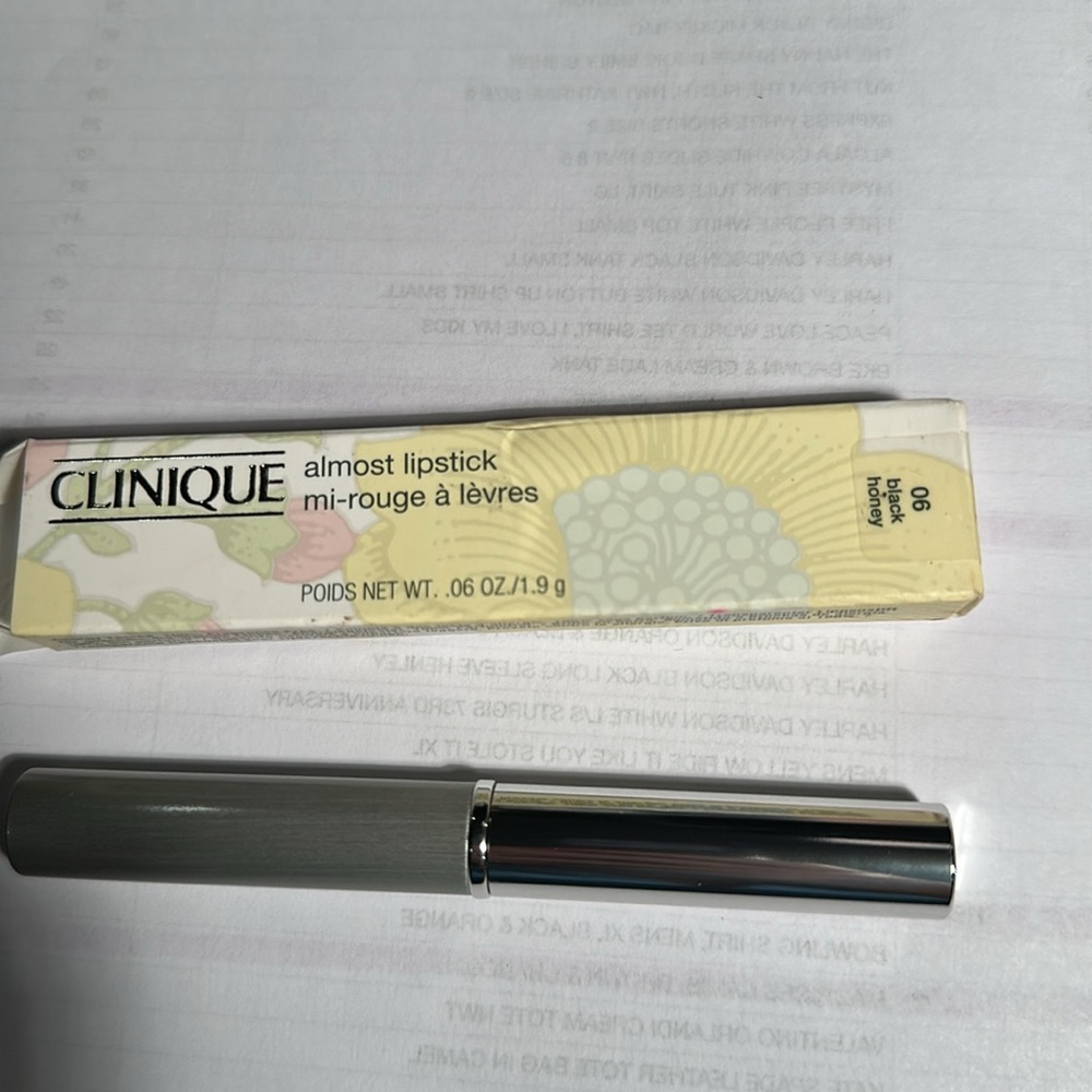 Clinique Almost Lipstick .06 oz. #06 Black Honey NIB